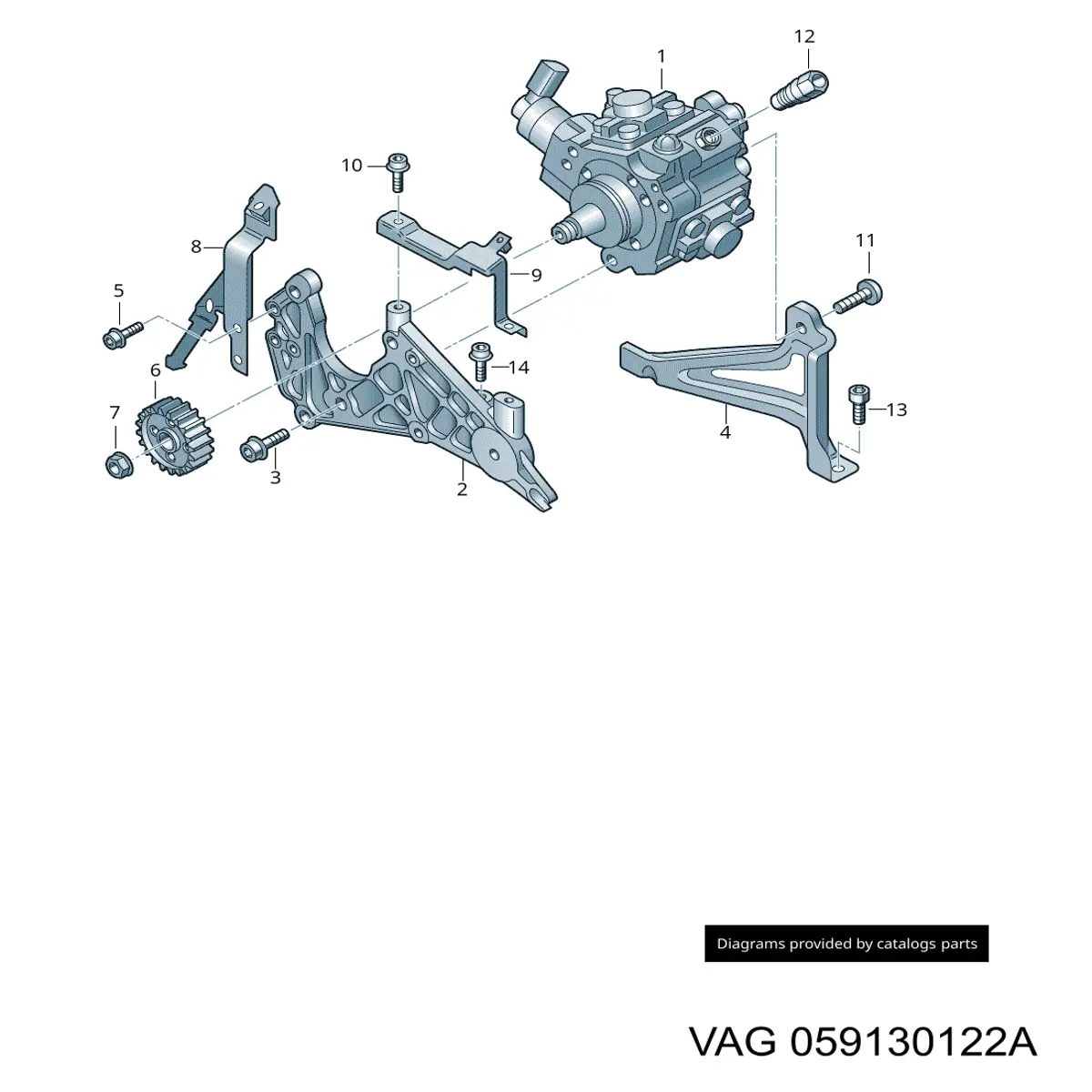 059130122A VAG Válvula de retenção para devolução de combustível