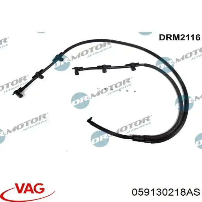 Tubo de combustível, inverso desde os injetores VAG 059130218AE preço, a partir de 54,90 USD