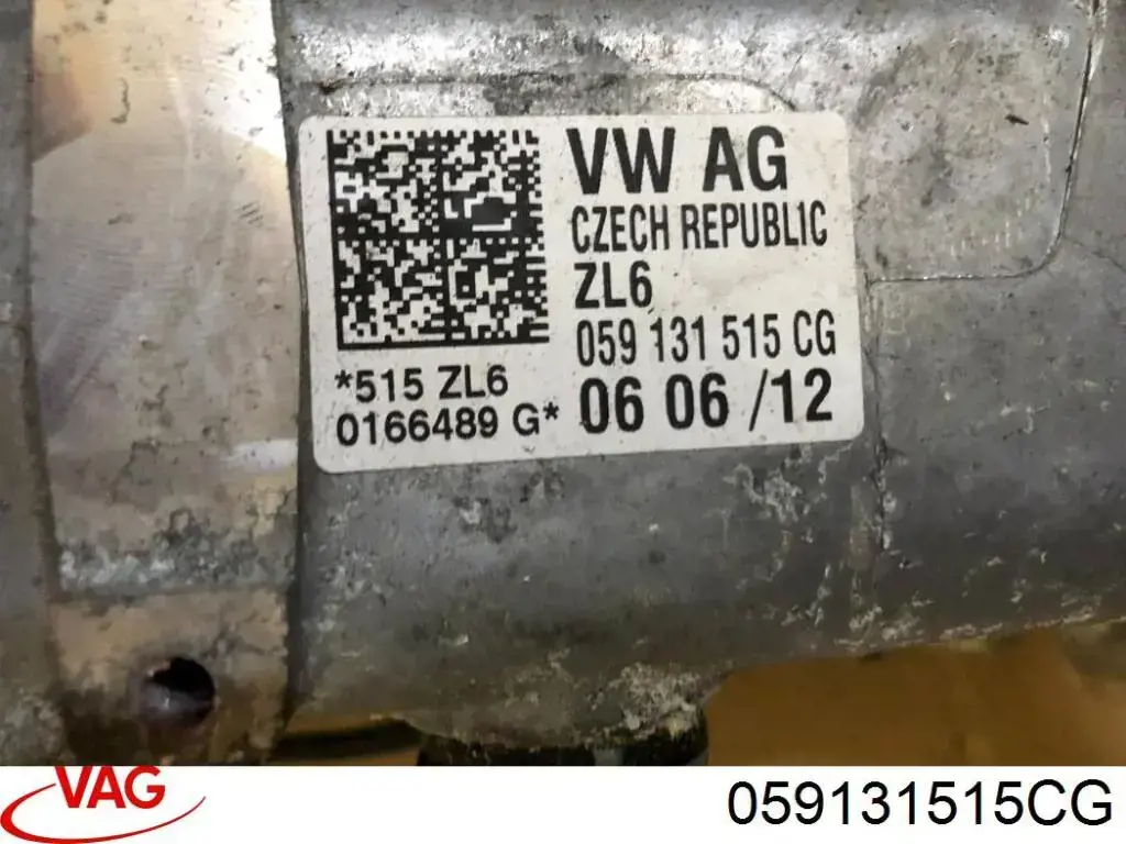 Compre 059131515CG VAG Radiador do sistema EGR de recirculação dos gases de escape