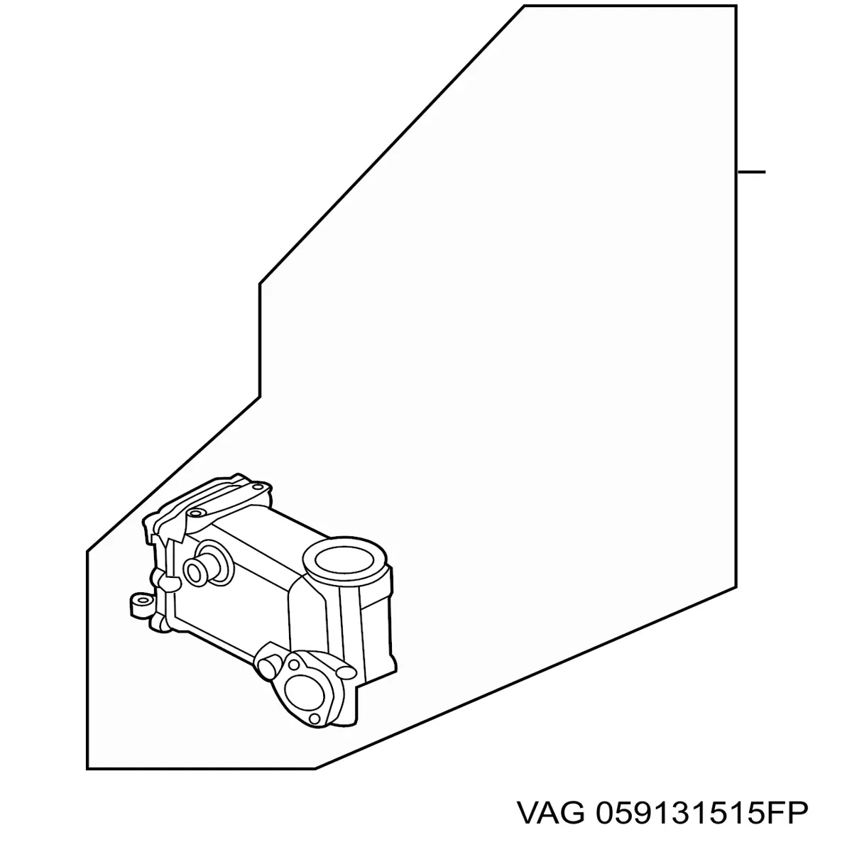 Compre 059131515DD VAG Radiador do sistema EGR de recirculação dos gases de escape