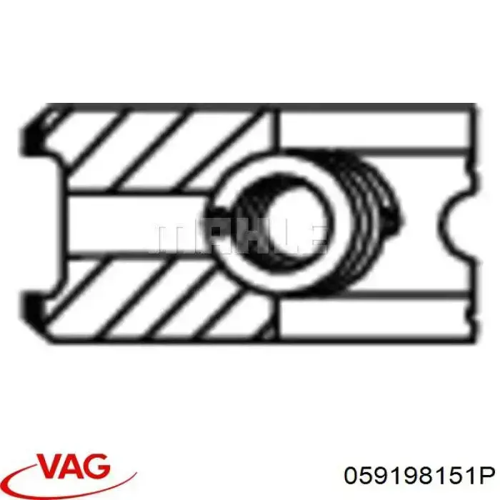 800123310000 Kolbenschmidt Anéis do pistão para 1 cilindro, STD.