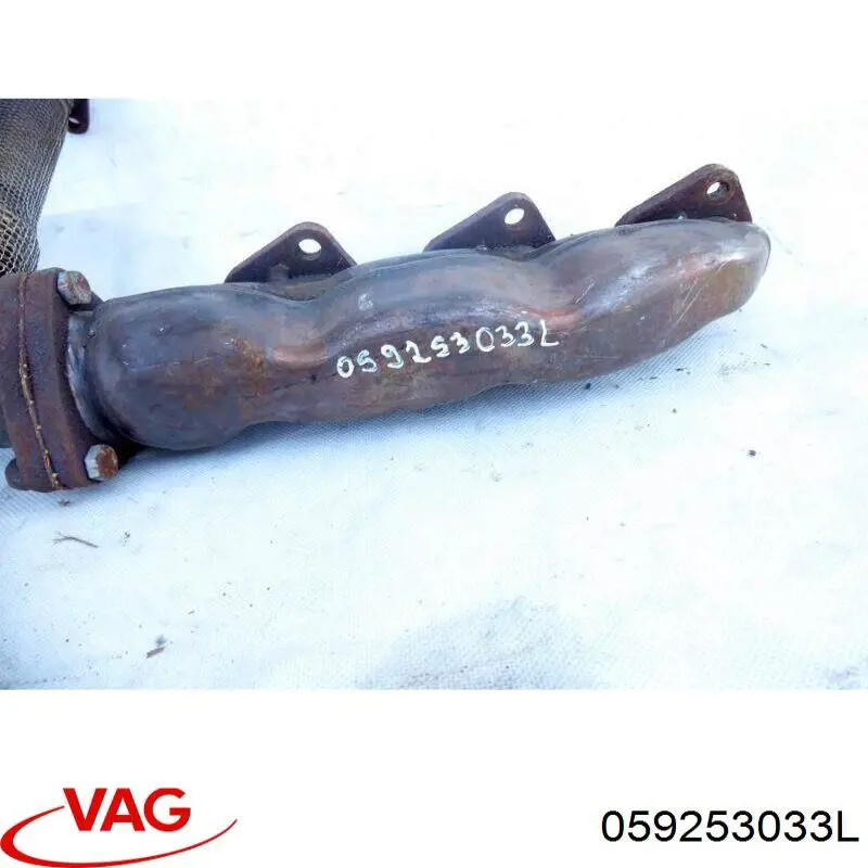 059253033L VAG Tubo coletor de escape esquerdo