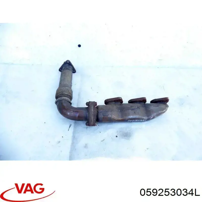 059253034L VAG Tubo coletor de escape direito