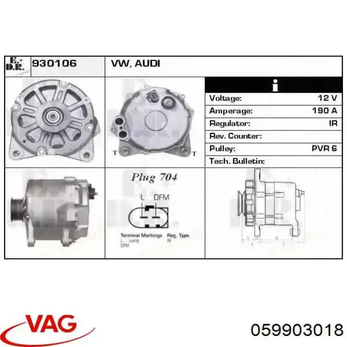 Compre 059903018 VAG Gerador
