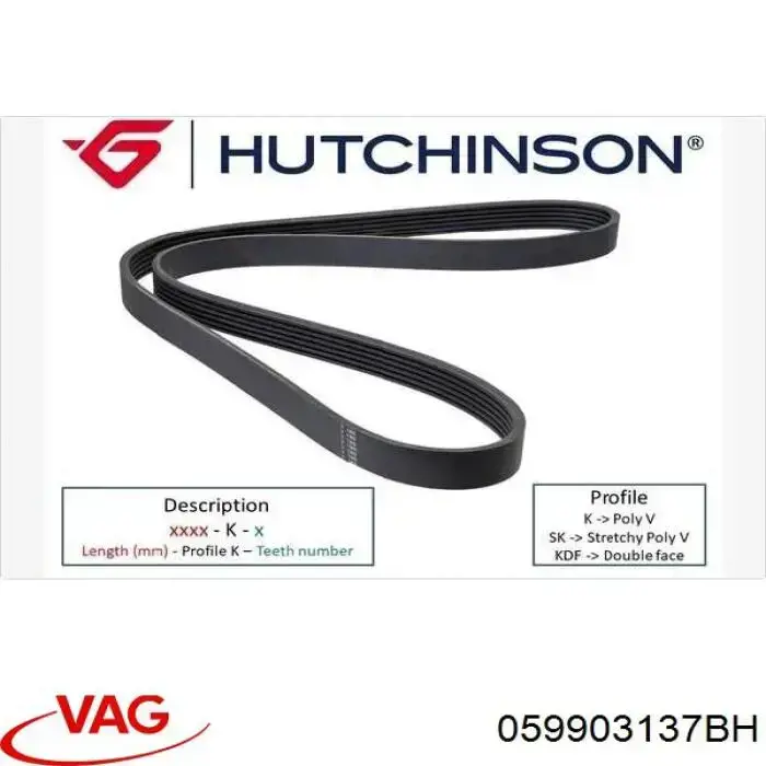 Compre 059903137BH VAG Correia dos conjuntos de transmissão, kit