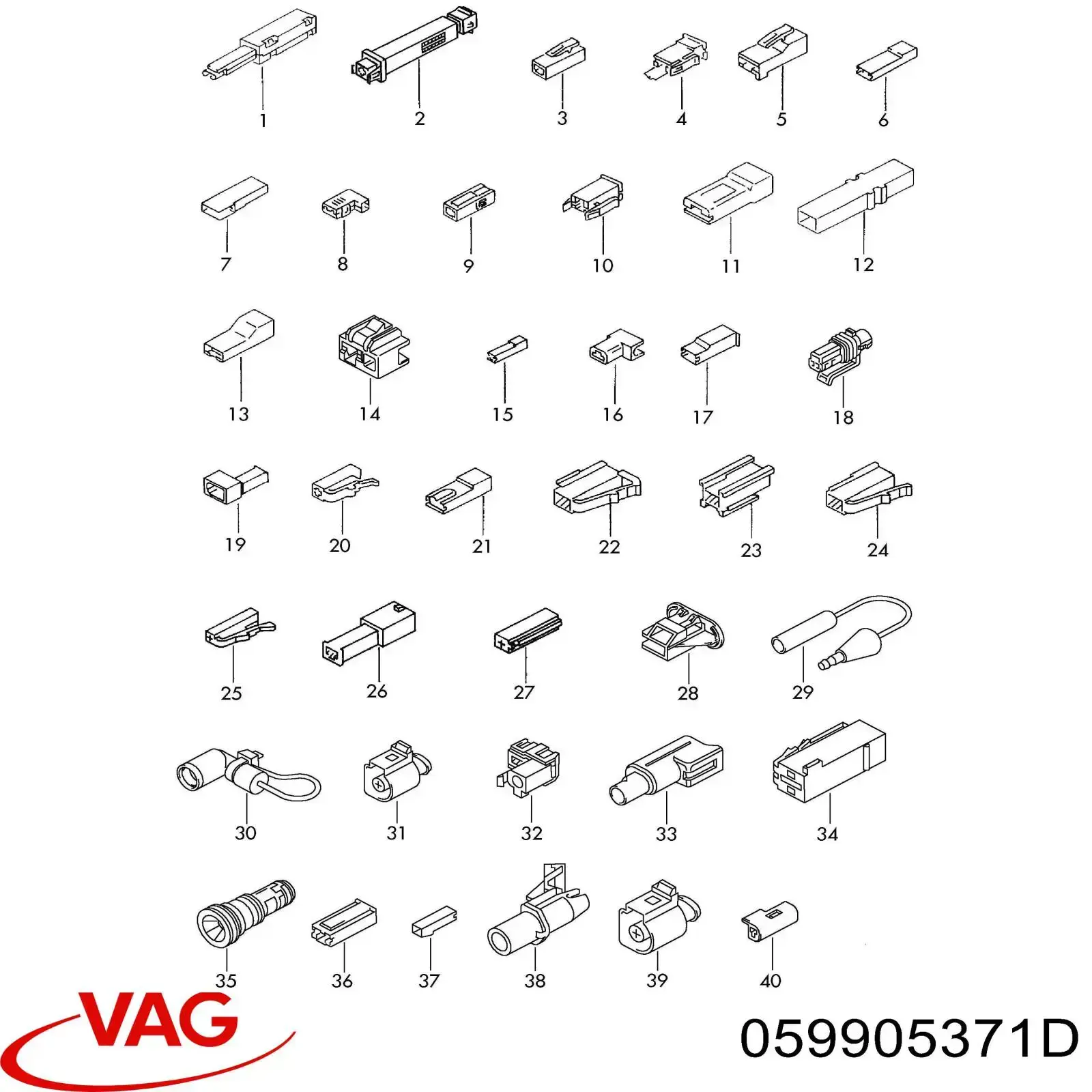  VAG 059905371B preço, a partir de 46,73 USD