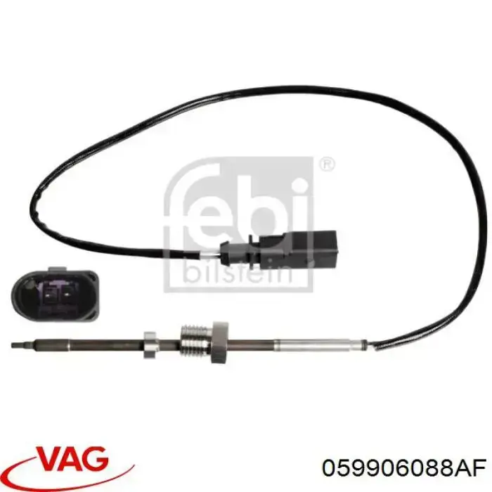 059906088AF VAG Sensor de temperatura dos gases de escape (GE), antes de filtro de partículas diesel