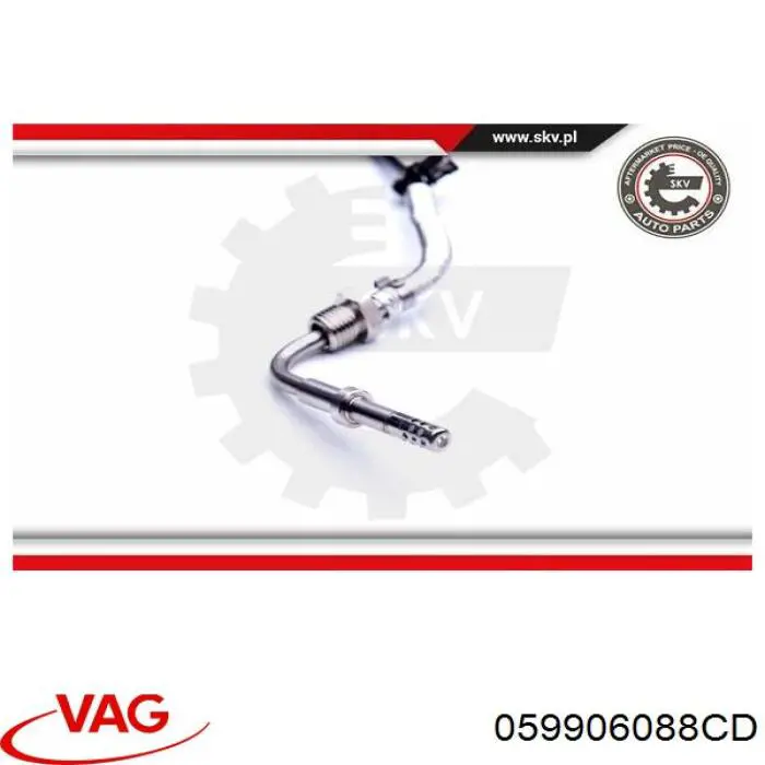 059906088CD VAG Sensor de temperatura dos gases de escape (GE), antes de turbina