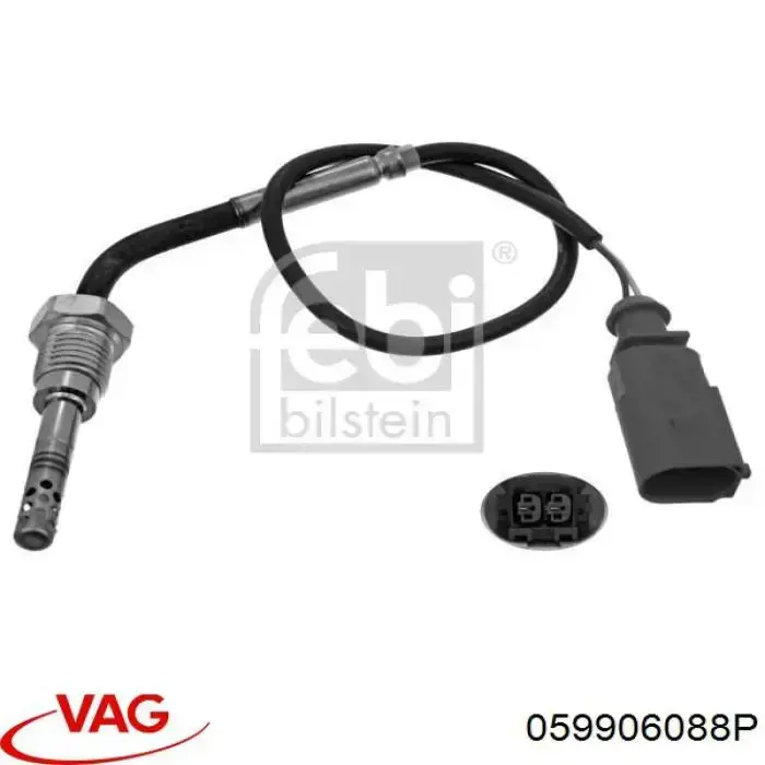 Compre 059906088P VAG Sensor de temperatura dos gases de escape (GE), de válvula EGR