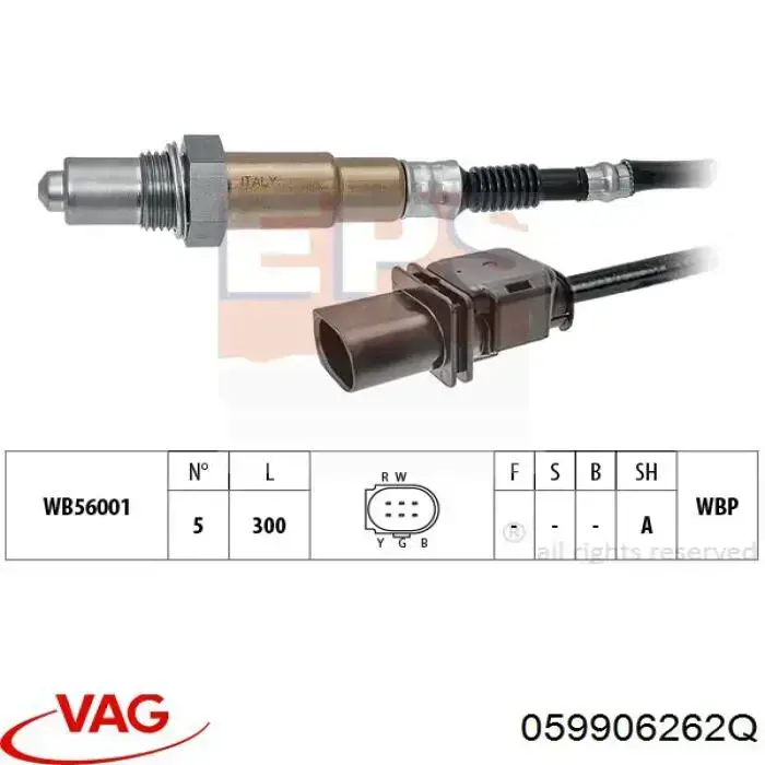 Sonda lambda, sensor de oxigênio até o catalisador VAG 059906262Q preço, a partir de 103,01 USD