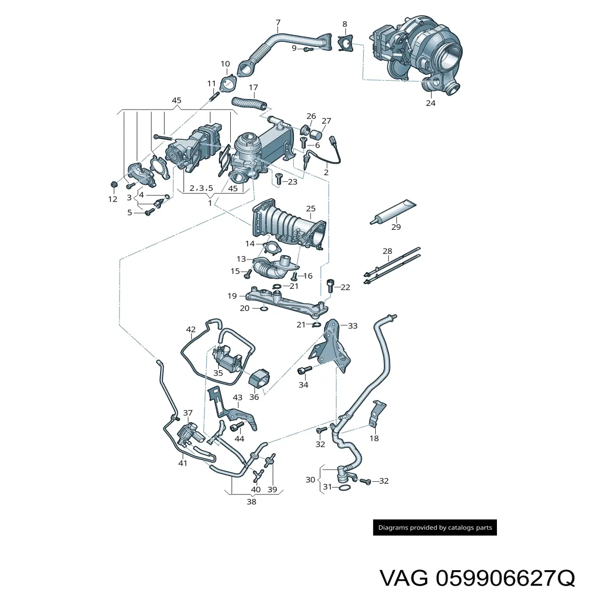059906627Q VAG Convertidor de pressão (solenoide) de supercompressão