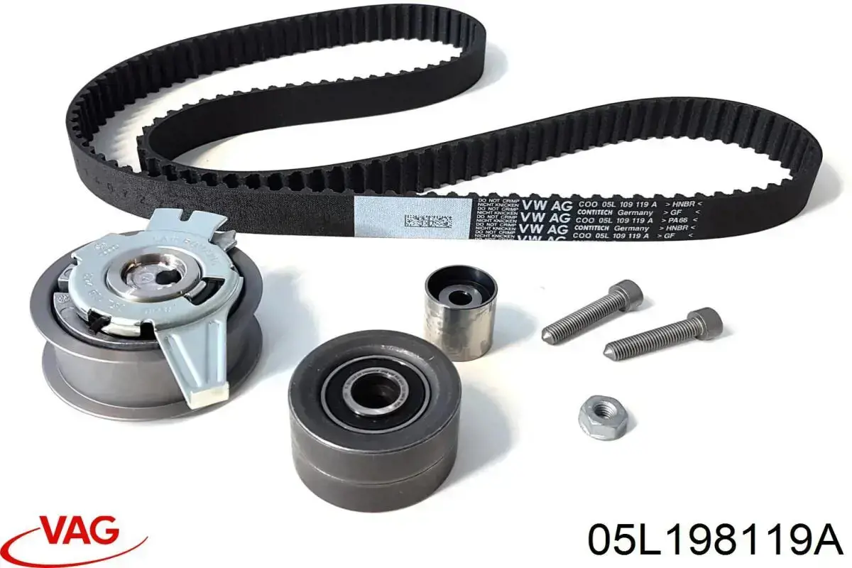 05L198119A VAG Correia do mecanismo de distribuição de gás, kit