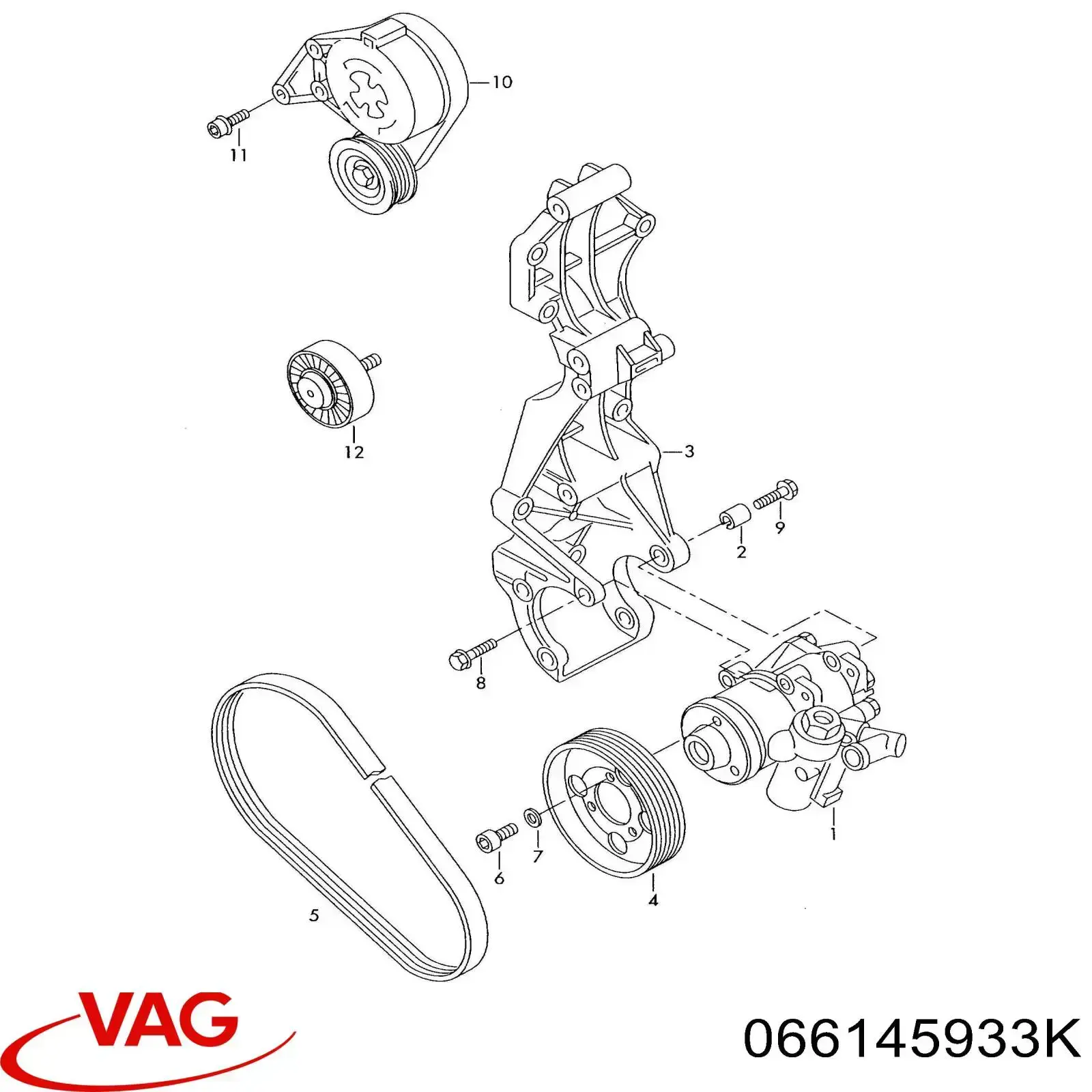 Compre 066145933K VAG Correia dos conjuntos de transmissão