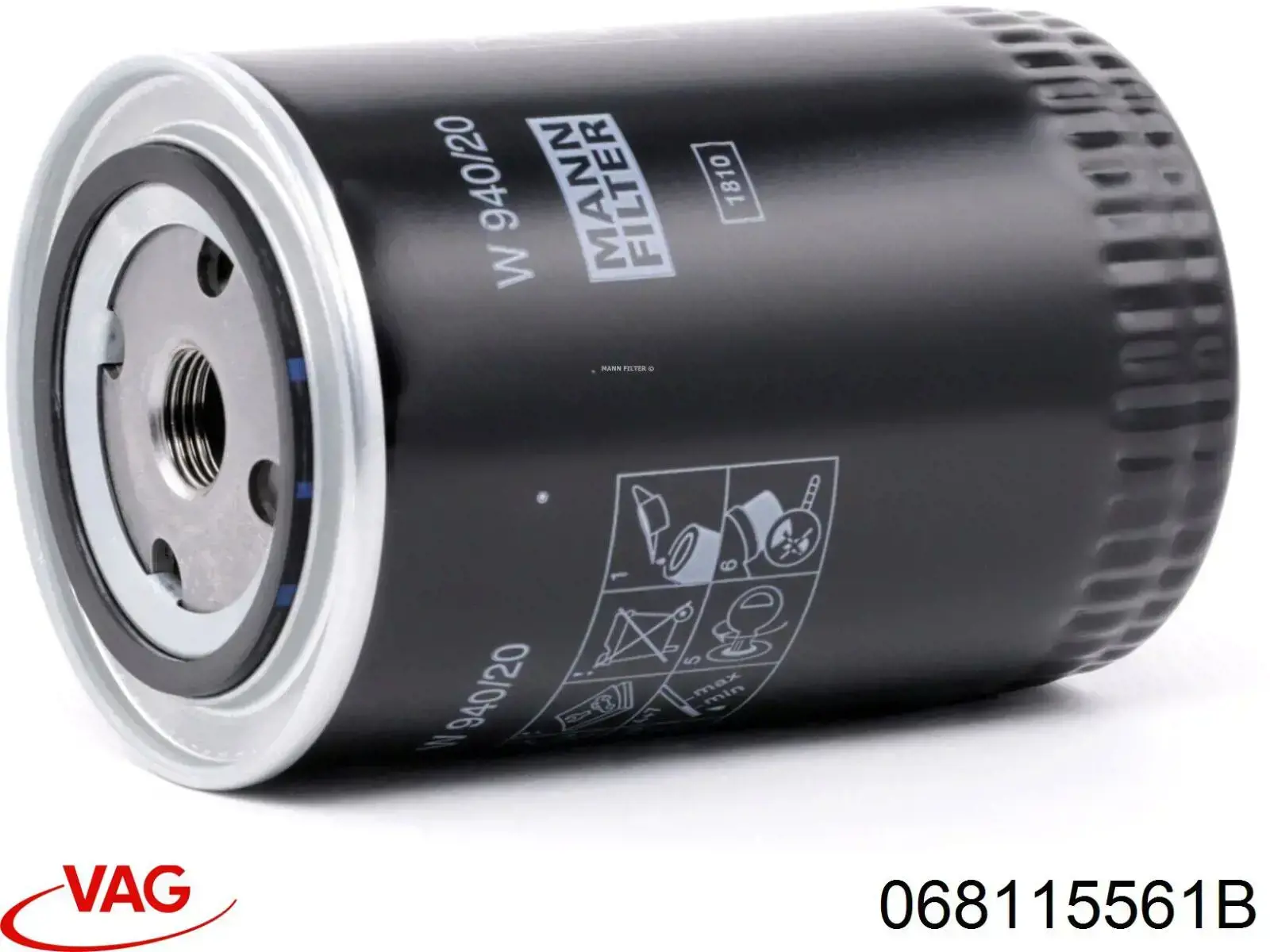 Filtro de óleo VAG 068115561B preço, a partir de 7,18 USD