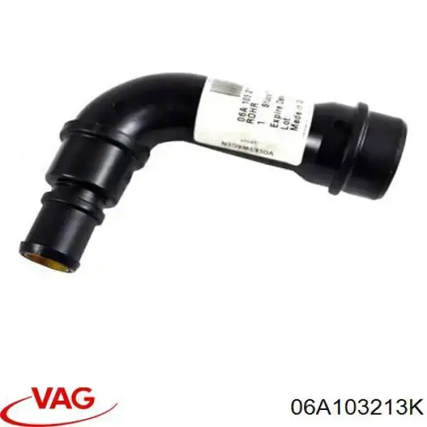 06A103213K VAG Cano derivado de ventilação de cárter (de separador de óleo)