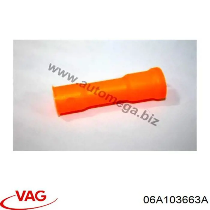 Compre 06A103663A VAG Guia de sonda indicador do nível de óleo no motor