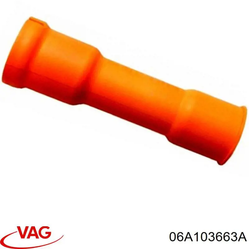 06A103663A VAG Guia de sonda indicador do nível de óleo no motor