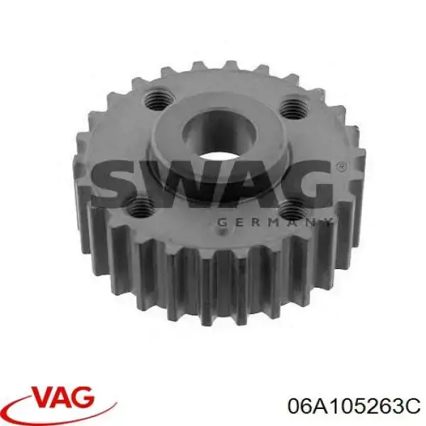 06A105263C VAG Engrenagem de cadeia da roda dentada de acionamento de cambota de motor