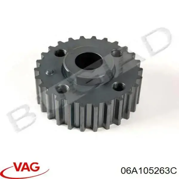 Engrenagem de cadeia da roda dentada de acionamento de cambota de motor VAG 06A105263C preço, a partir de 13,66 USD