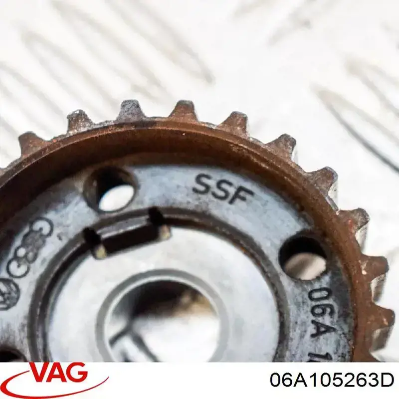 Compre 06A105263D VAG Engrenagem de cadeia da roda dentada de acionamento de cambota de motor