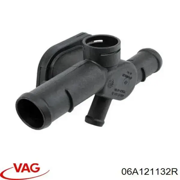 06A121132R VAG Flange do sistema de esfriamento (união em T)