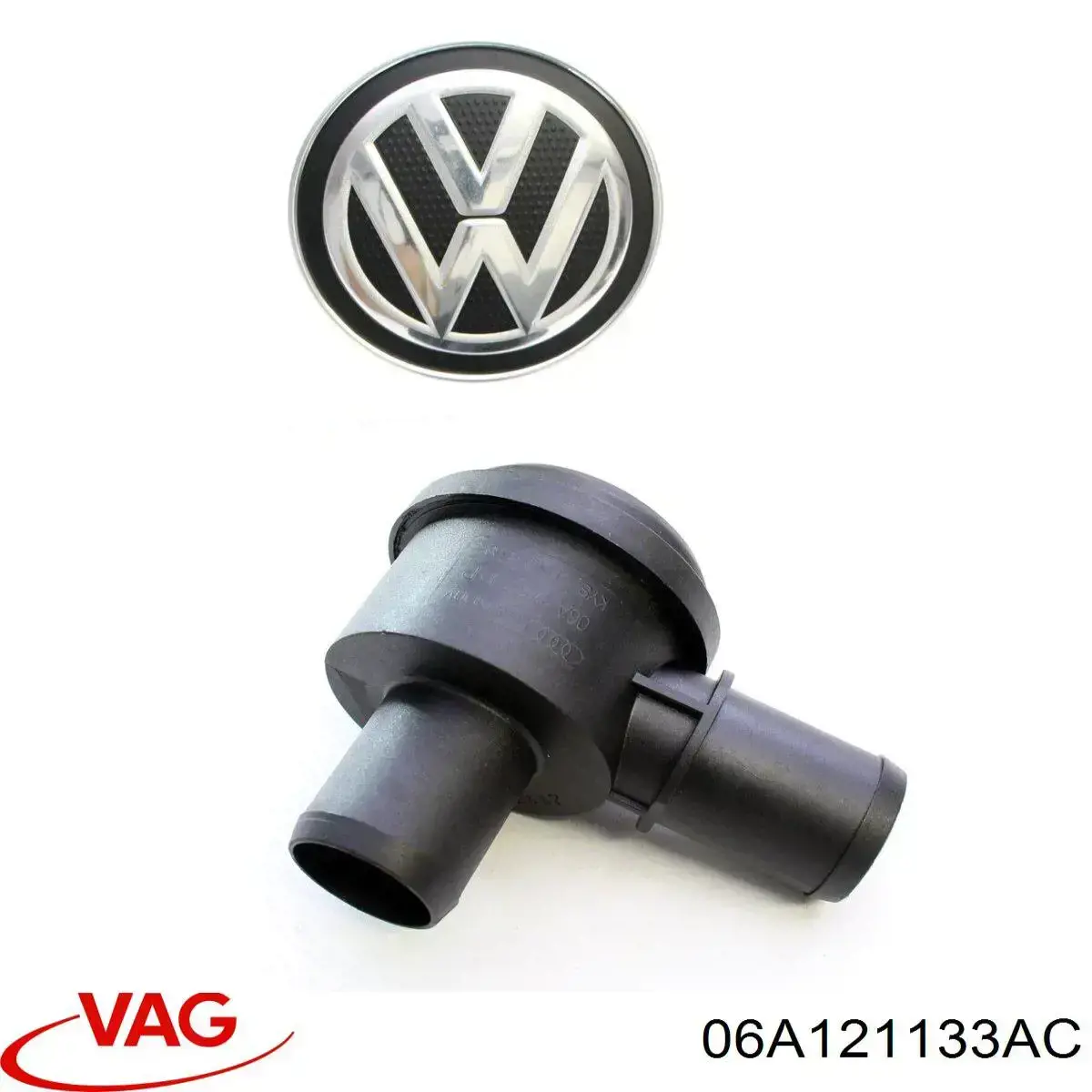 Flange do sistema de esfriamento (união em T) VAG 06A121133AC preço, a partir de 8,55 USD