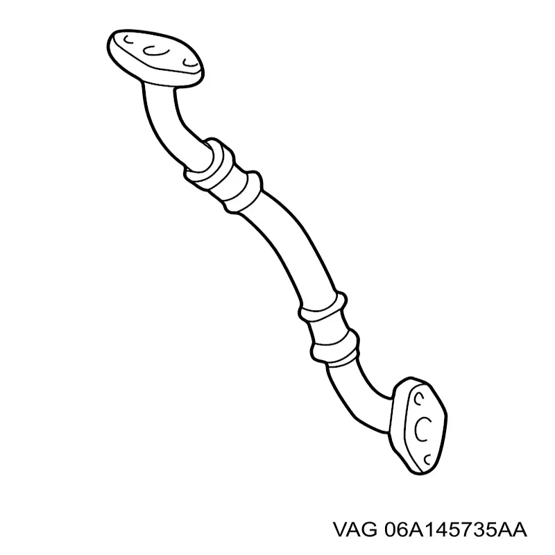 Tubo (mangueira) de derivação de óleo de turbina VAG 06A145735AA preço, a partir de 63,02 USD