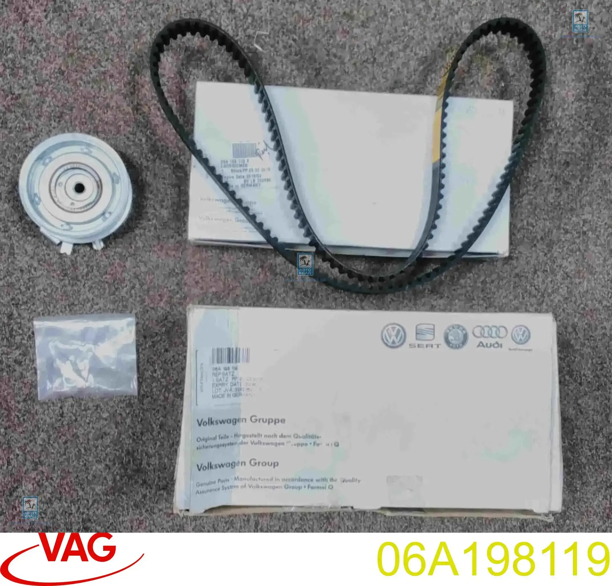 Correia do mecanismo de distribuição de gás, kit VAG 06A198119 preço, a partir de 48,63 USD