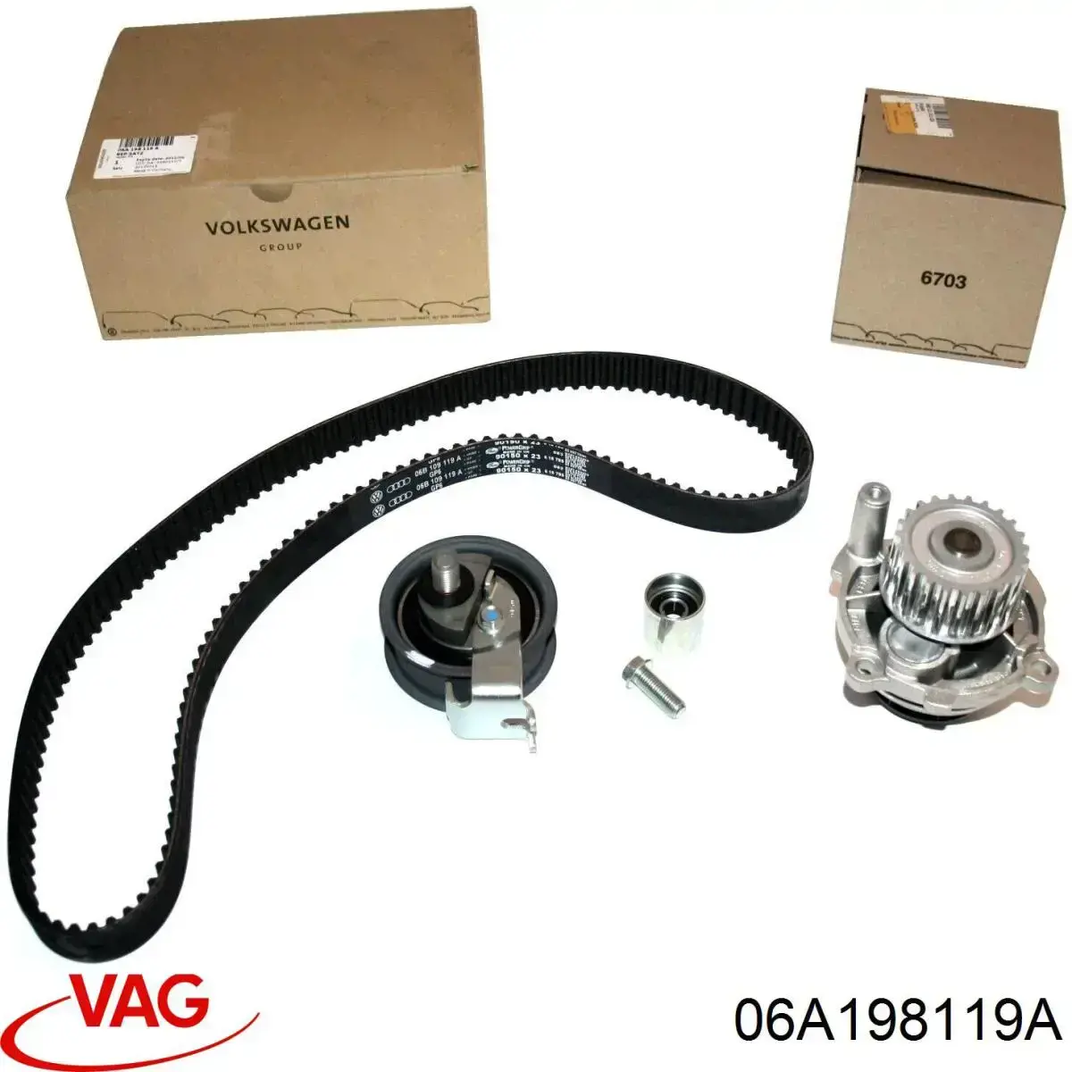 Correia do mecanismo de distribuição de gás, kit VAG 06A198119A preço, a partir de 108,47 USD
