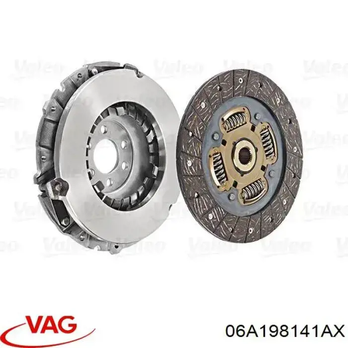 Compre 06A198141AX VAG Kit de embraiagem (3 peças)