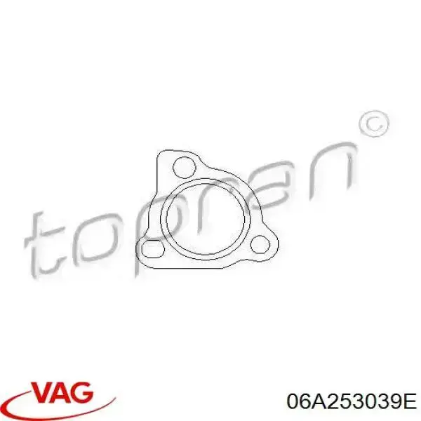 Compre 06A253039E VAG Vedante de turbina dos gases de escape, escape