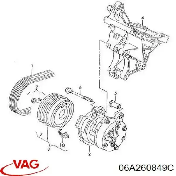 Compre 06A260849C VAG Correia dos conjuntos de transmissão
