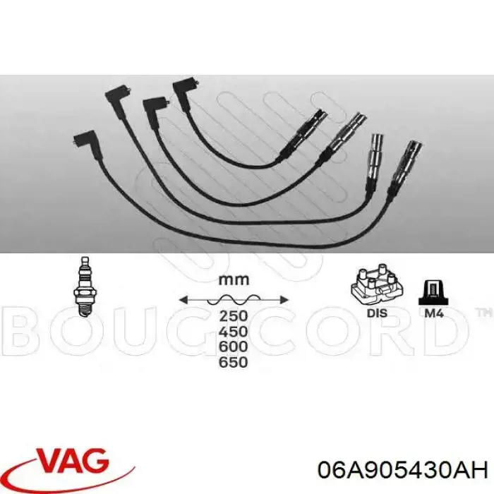 Compre 06A905430AH VAG Fios de alta voltagem, kit