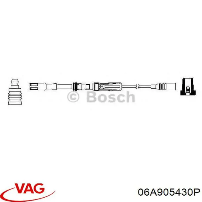 Fios de alta voltagem, kit VAG 06A905430P preço, a partir de 47,05 USD