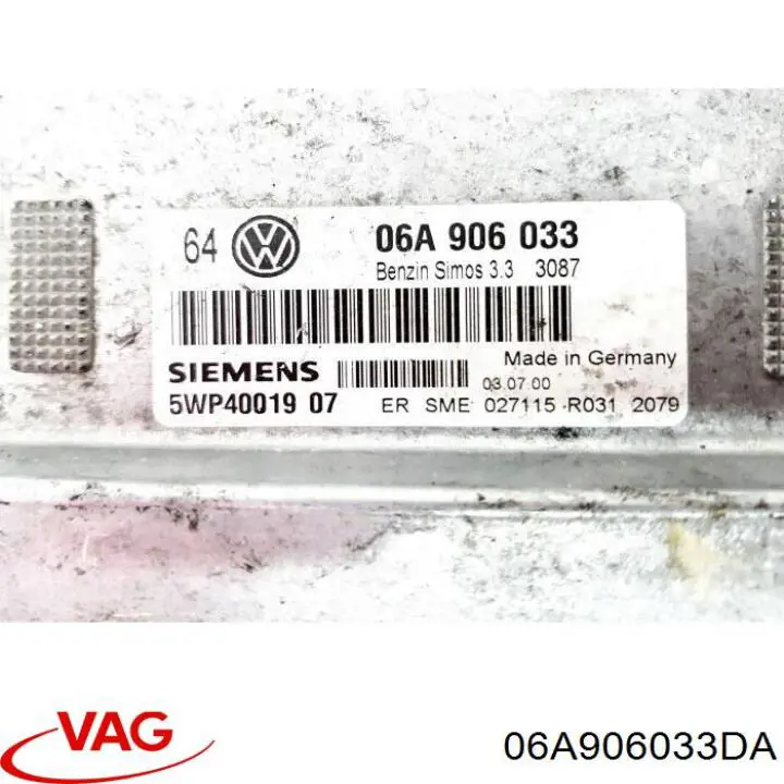Compre 06A906033DA VAG Módulo de direção (Centralina eletrônica) de motor