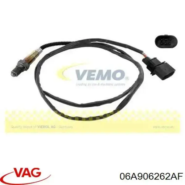 06A906262AF VAG Sonda lambda, sensor de oxigênio até o catalisador