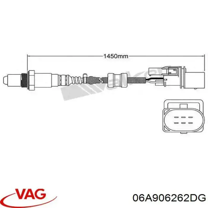 Compre 06A906262DG VAG Sonda lambda, sensor de oxigênio até o catalisador