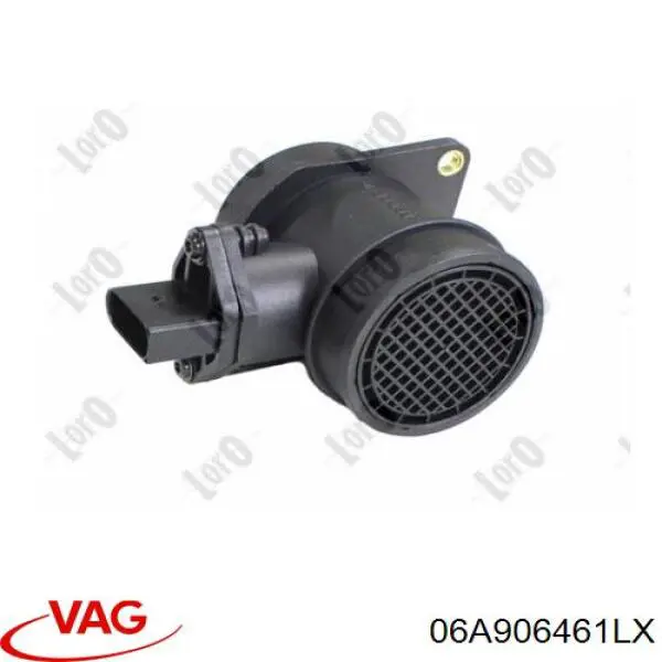 Compre 06A906461LX VAG Sensor de fluxo (consumo) de ar, medidor de consumo M.A.F. - (Mass Airflow)