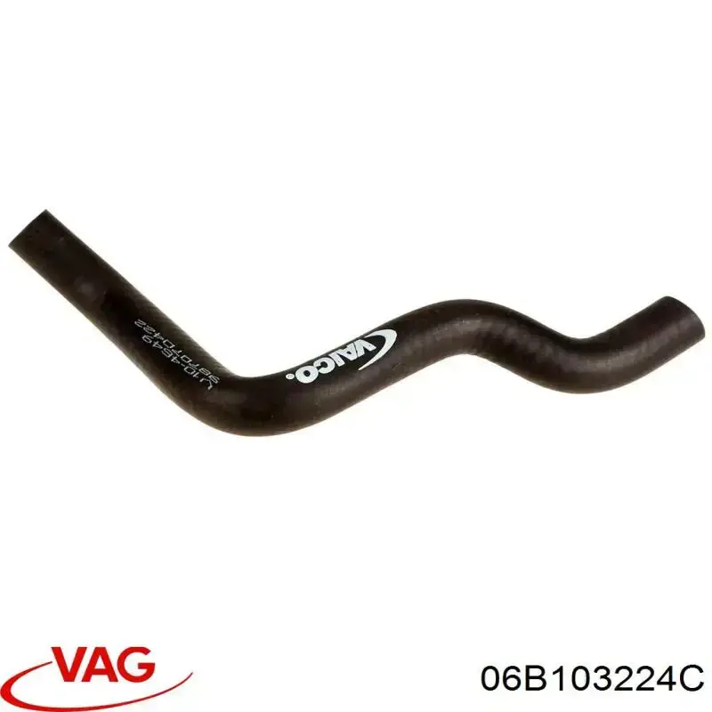 Cano derivado de ventilação de cárter (de separador de óleo) VAG 06B103224C preço, a partir de 18,78 USD