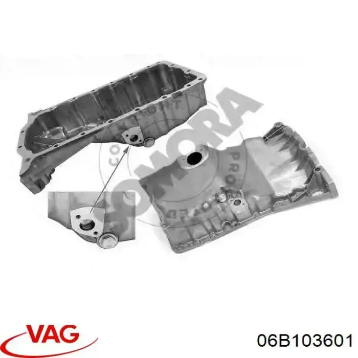 Panela de óleo de cárter do motor VAG 06B103601 preço, a partir de 72,94 USD