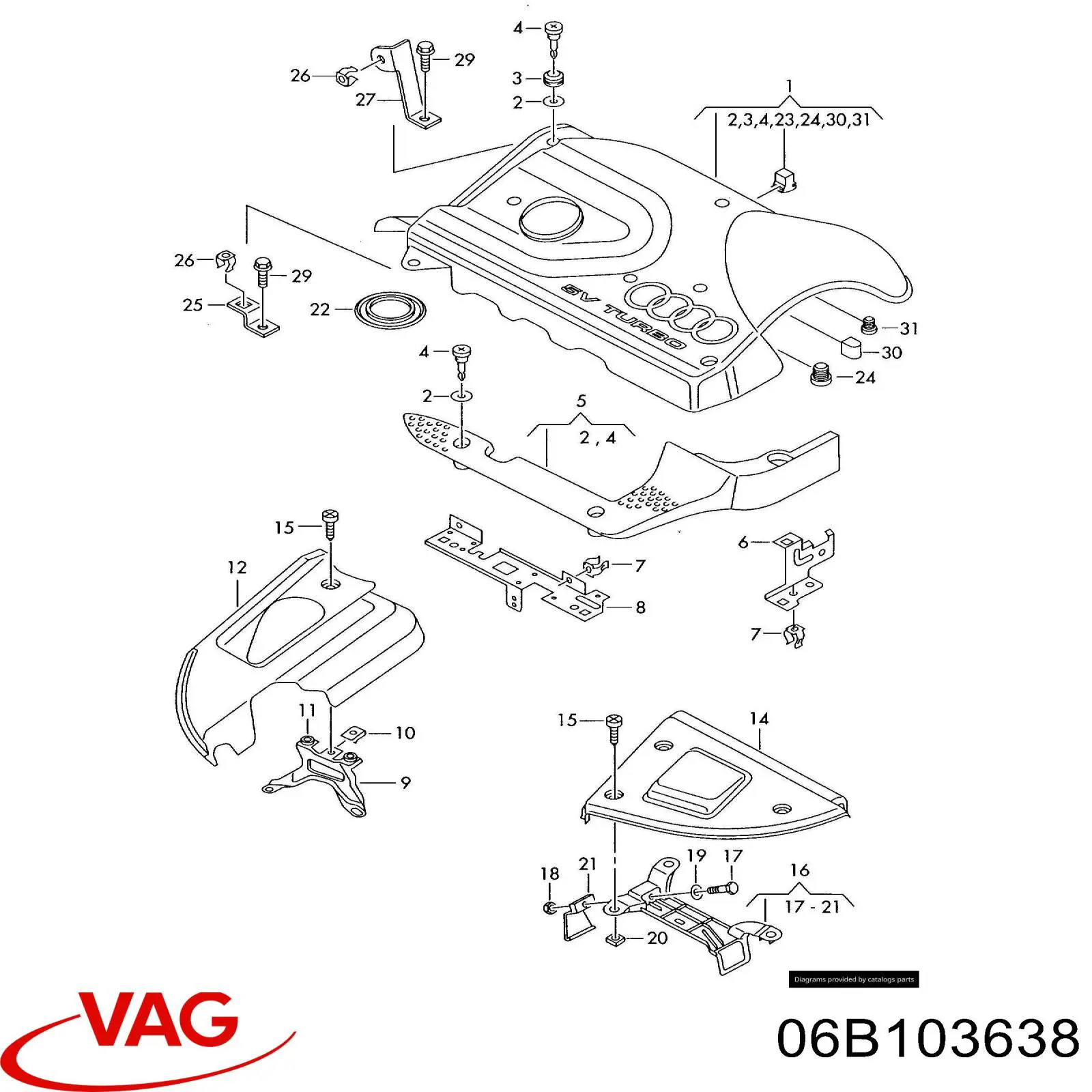  VAG 06B103638 preço, a partir de 6,17 USD