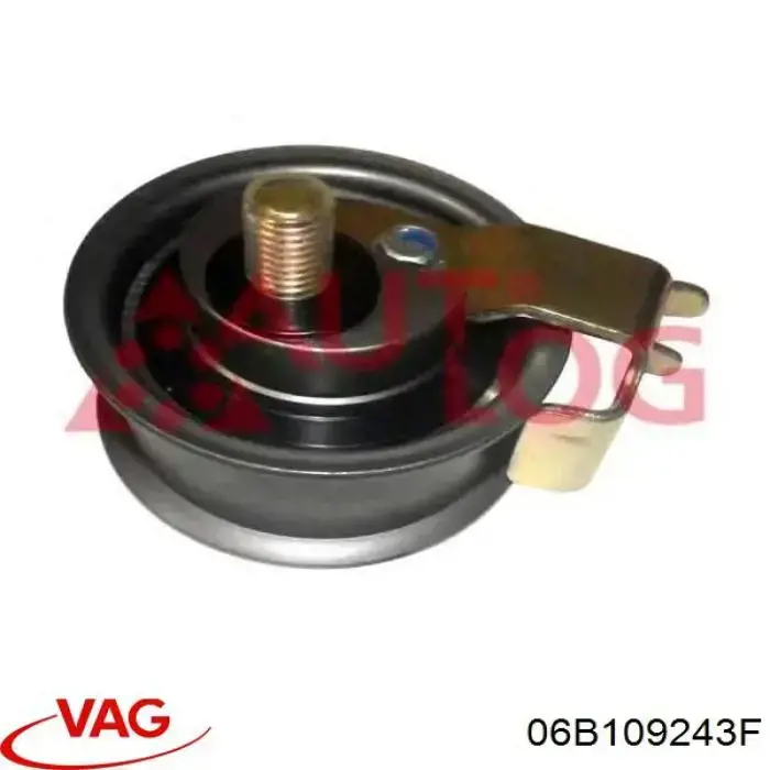 Compre 06B109243F VAG Rolo de reguladora de tensão da correia do mecanismo de distribuição de gás
