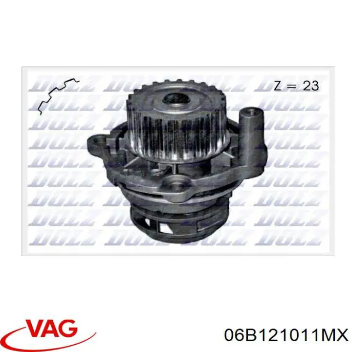 Compre 06B121011MX VAG Bomba de água (bomba) de esfriamento