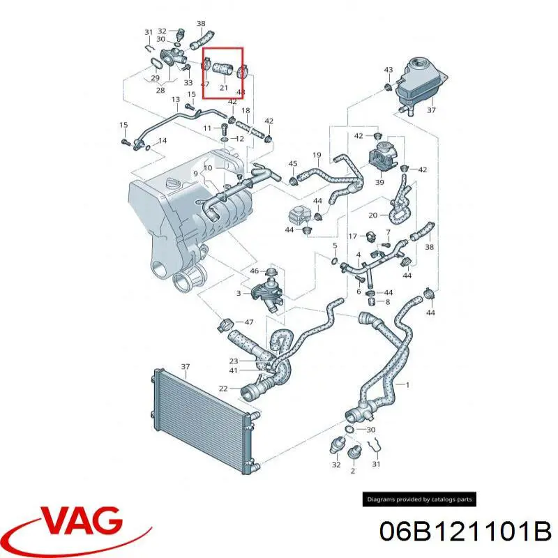  VAG 06B121101B preço, a partir de 27,21 USD
