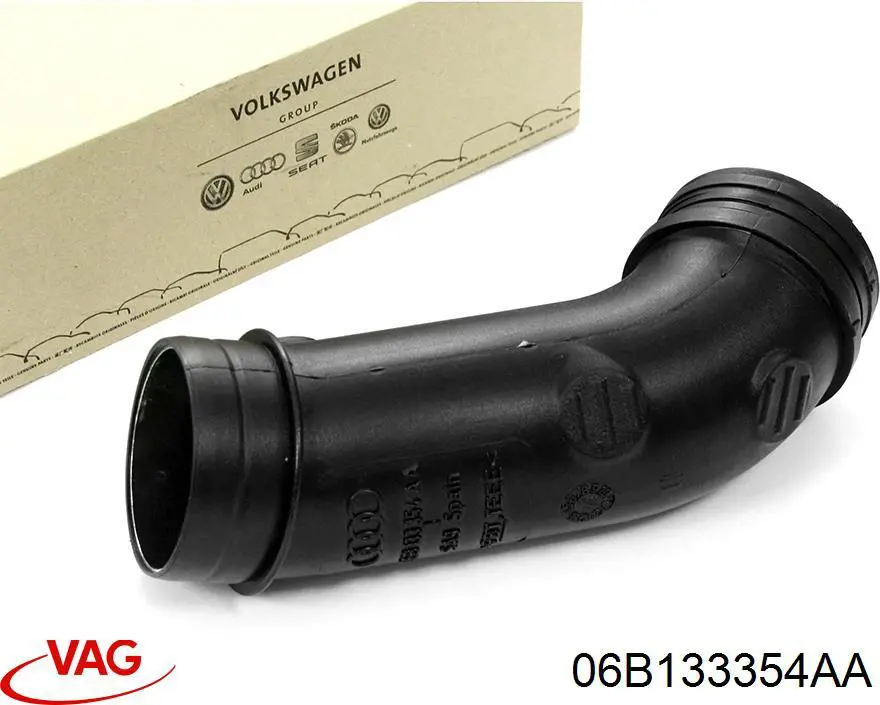 06B133354K VAG Cano derivado de ar, da válvula de borboleta