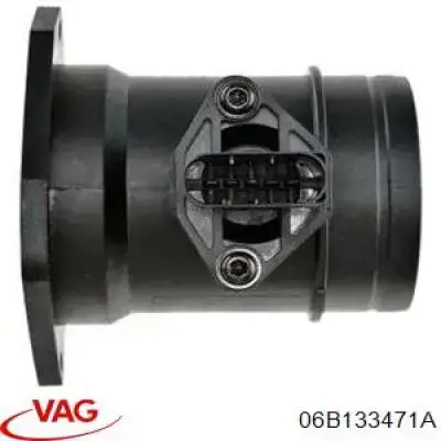 06B133471A VAG Sensor de fluxo (consumo) de ar, medidor de consumo M.A.F. - (Mass Airflow)
