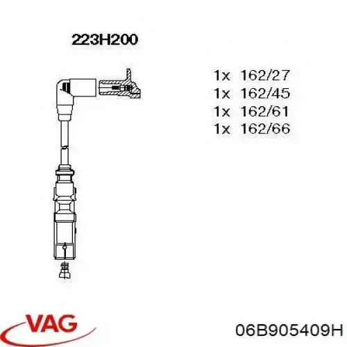 Compre 06B905409H VAG Fios de alta voltagem, kit