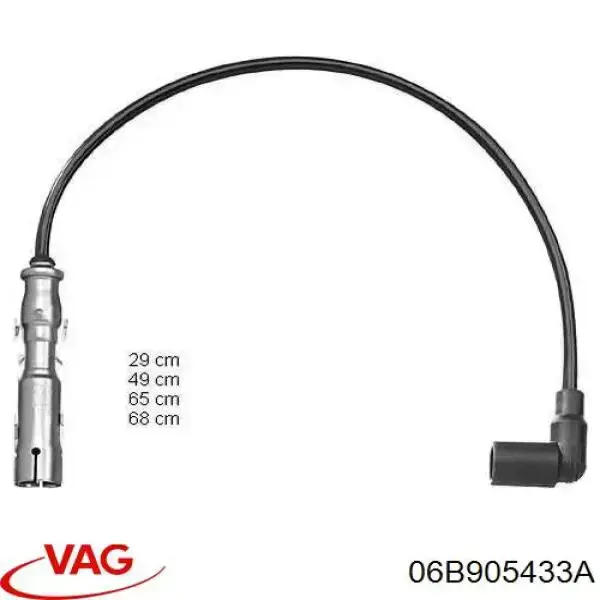 Fios de alta voltagem, kit VAG 06B905433A preço, a partir de 59,19 USD