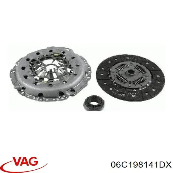 Kit de embraiagem (3 peças) VAG 06C198141DX preço, a partir de 278,08 USD