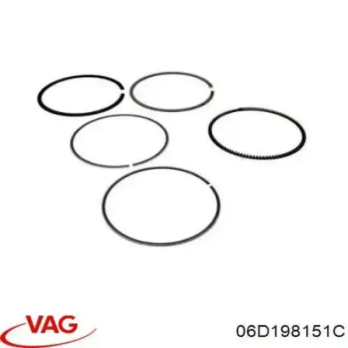 Compre 06D198151C VAG Pistão (kit para um motor), STD